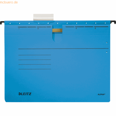 4002432332182 - 5 LEITZ Hängehefter ALPHA® 1984 Karton blau 1 x kaufmännische Heftung 4002432332182 - 5 LEITZ Hängehefter ALPHA® 1984 Karton blau 1 x kaufmännische Heftung