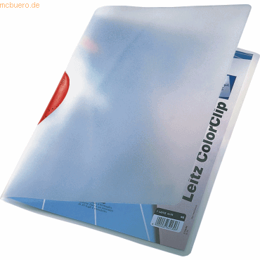 4002432341269 - Klemmhefter ColorClip Magic 41750025 A4 transparent rot für ca 30 Blatt Polypropylen (PP) 4002432341269 Leitz