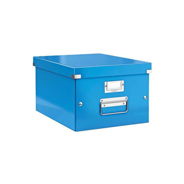 4002432398119 - Aufbewahrungsbox Click & Store WOW 6044-00-36 36 Liter mit Deckel für A4 außen 369x281x200mm Karton blau 4002432398119 Leitz