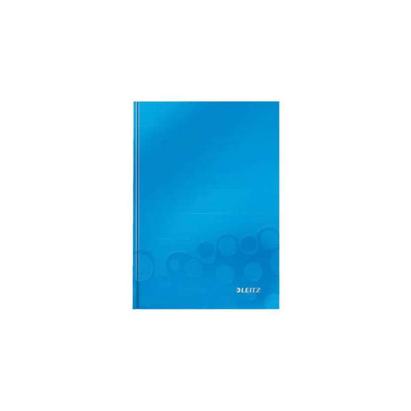 4002432399574 - Notizbuch WOW 4627-10-36 blau metallic A5 liniert 90g 80 Blatt 160 Seiten 4002432399574 Leitz