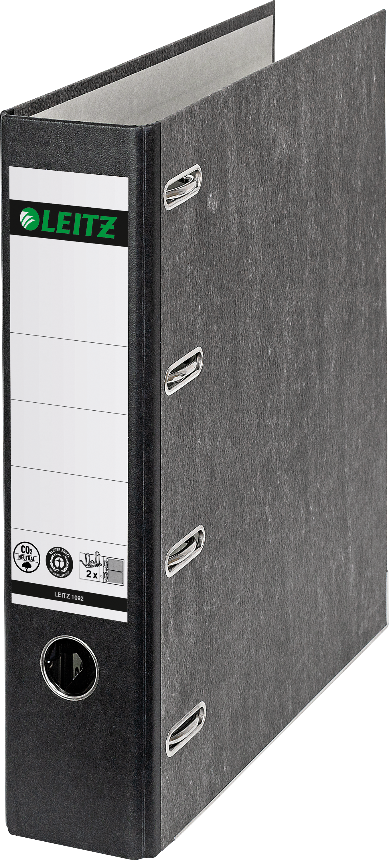 4002432448319 - LEITZ 10920000 - Doppelordner A4 2x A5 quer schwarz 4002432448319 - LEITZ 10920000 - Doppelordner A4 2x A5 quer schwarz