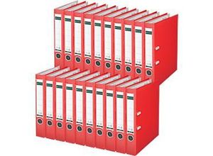 4002432490127 - LEITZ® Ordner 1015 DIN A4 Rückenbreite 52 mm 20 Stück rot