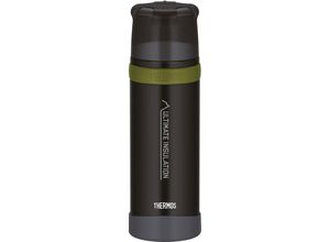 4002458517709 - THERMOS MOUNTAIN BEVERAGE BOTTLE Thermosflasche Isolierflasche ohne Innenbeschichtung perfekt für jede Wetterlage 075 Liter Farbe charcoal black mat