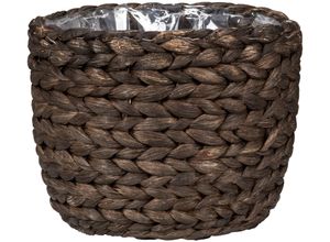 4002477674865 - Wasserhyazinthentopf SCHEURICH brown 28 505 braun B28cm H235cm T28cm Ø28cm Geflecht Wasserhyazinthe Pflanzgefäße 4002477674865 - Wasserhyazinthentopf SCHEURICH brown 28 505 braun B28cm H235cm T28cm Ø28cm Geflecht Wasserhyazinthe Pflanzgefäße