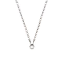 4002541167514 - Charm-Kette LEONARDO Signora Darlins 016751 Halsketten Gr Edelstahl-Perlen Länge 60 cm silberfarben (edelstahlfarben weiß) Damen Charms Armbänder Ketten mit Muschelkernperle