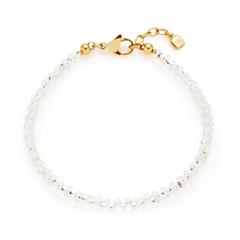 4002541224934 - Damen Armband Milly mit Glasperlen Edelstahl gold