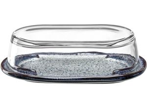 4002541229878 - LEONARDO Butterdose MATERA Glas Keramik (1-tlg) grau|weiß