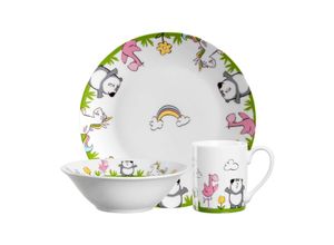 4002541231512 - Kindergeschirr Set Einhorn   Panda   Flamingo Bambini