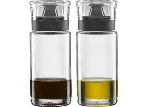 4002541377166 - Essig- Ölflasche Cucina Klar Schwarz Glas 119x148x61 cm Deckel Ausgießer einfaches Dosieren Tischkultur & Servieren Essig & 4002541377166 - Essig- Ölflasche Cucina Klar Schwarz Glas 119x148x61 cm Deckel Ausgießer einfaches Dosieren Tischkultur & Servieren Essig &