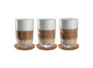 4002541551924 - Latte Macchiato-Set mit Untersetzer Gocce 390 ml 3er Set 4002541551924 - Latte Macchiato-Set mit Untersetzer Gocce 390 ml 3er Set