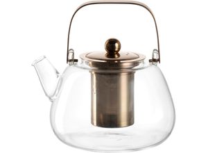 4002541773838 - LEONARDO Glas-Teekanne Siebeinsatz Metallhenkel transparent