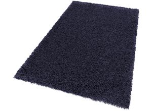 4002629083132 - Hochflor-Teppich SCHÖNER WOHNEN-KOLLEKTION Feeling Teppiche Gr B L 140 cm x 200 cm 55 mm 1 St bunt (blau lila) Baumwollteppiche