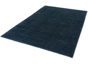 4002629177046 - Teppich SCHÖNER WOHNEN-KOLLEKTION Aura Teppiche Gr B L 140 cm x 200 cm 15 mm 1 St blau Esszimmerteppiche seidige Viskose Wohnzimmer