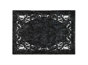 4002629202922 - - Küchenmatte Küchenteppich Läufer Teppich Fußmatte Küchenvorleger Motivmatte Türvorleger 50x70 cm Ornamentbordüre schwarz