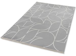 4002629239416 - Teppich SCHÖNER WOHNEN-KOLLEKTION Magic 6104 Teppiche Gr B L 200 cm x 290 cm 7 mm 1 St silberfarben Esszimmerteppiche Hoch Tief Struktur mit Viskose weich und glänzend