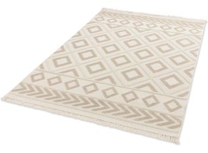 4002629242133 - Teppich SCHÖNER WOHNEN-KOLLEKTION Summer 6352 Teppiche Gr B L 160 cm x 230 cm 6 mm 1 St beige Esszimmerteppiche In- und Outdoor geeignet Hoch Tief Struktur Robuster Teppich