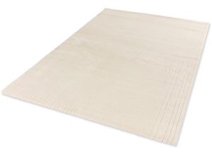 4002629252415 - Teppich SCHÖNER WOHNEN-KOLLEKTION Pure 6317-242 Teppiche Gr B L 133 cm x 190 cm 22 mm 1 St beige (creme) Esszimmerteppiche Kurzflor Hoch Tief Struktur Wohnzimmer Schöner Wohnen Kollektion