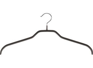 4002651951287 - Kleiderbügel MAWA Silhouette 45 F schwarz B45cm H20cm T1cm Metall Kleiderbügel