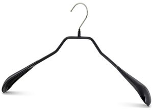 4002651951362 - Kleiderbügel MAWA Bodyform 42 L schwarz B42cm H22cm T3cm Stahl Kunststoff Kleiderbügel breite Schulterpartie