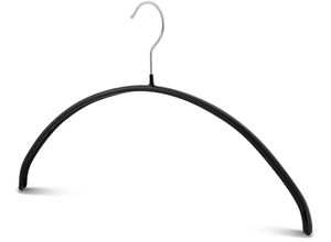 4002651951454 - Kleiderbügel MAWA Economic 40 P schwarz B40cm H22cm T1cm Stahl Kunststoff Kleiderbügel mit Antirutscheffekt