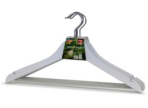 4002651980461 - Kleiderbügel MAWA Lotusbügel weiß B44cm H23cm T14cm Kleiderbügel aus Lotusholz 4002651980461 - Kleiderbügel MAWA Lotusbügel weiß B44cm H23cm T14cm Kleiderbügel aus Lotusholz