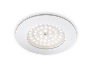 4002707242581 - LED Einbauleuchte BRILONER LEUCHTEN ATTACH ONE 105 W 1000 lm IP44 weiß Kunststoff Ø 10 cm