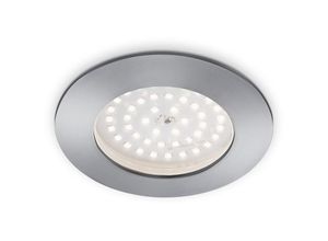 4002707257424 - LED Einbauleuchte BRILONER LEUCHTEN ATTACH ONE 105 W 1000 lm IP44 aluminiumfarbig Kunststoff Ø 10 cm 4002707257424 - LED Einbauleuchte BRILONER LEUCHTEN ATTACH ONE 105 W 1000 lm IP44 aluminiumfarbig Kunststoff Ø 10 cm