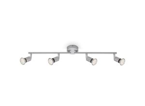 4002707300946 - LED Deckenleuchte Spotleuchte BRILONER LEUCHTEN PICCO 3 W 250 lm IP20 titanfarbig Metall inkl 4x GU10 605 x 8 x 105 cm