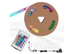 4002707308911 - RGB LED Flexband 3 Meter BRILONER LEUCHTEN LED SUPERLINE 016 W IP44 weiß Kunststoff Dimmbar 300 x 1 x 03 cm