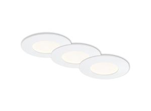 4002707319597 - - led Einbauleuchte leuchten flat in 48 w 600 lm IP44 weiß Kunststoff 3er Set ø 85 cm