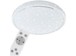 4002707340362 - BRILONER Star LED Deckenleuchte Fernbedienung Dimmbar CCT Farbtemperatursteuerung Sternendekor weiß 56 x 10 cm