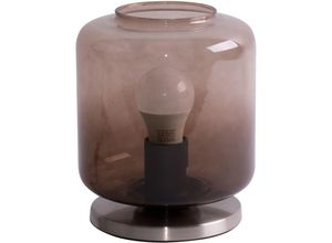 4002707347491 - - Retro Nacht Tisch Leuchte Glas Strahler braun Lese Lampe Wohn Zimmer Beleuchtung 7011-014