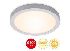 4002707361633 - - led Aufbauleuchte leuchten fire 21 w 2000 lm IP20 chrom-matt Metall-Kunststoff ø 30 cm