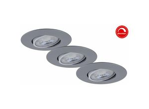 4002707378143 - Brilo - led Einbauleuchte ner leuchten kulana 5 w 460 lm IP23 chrom-matt Kunststoff Dimmbar ø 9 cm 4002707378143 - Brilo - led Einbauleuchte ner leuchten kulana 5 w 460 lm IP23 chrom-matt Kunststoff Dimmbar ø 9 cm