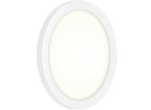 4002707380726 - Frankfurt led Außenwandleuchte IP44 Spritzwasserschutz Backlighteffekt Neutralweißes Licht weiß 21 x 28 cm - Briloner