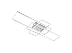 4002707384106 - - Deckenleuchte leuchten frame 55 w 5500 lm IP20 chrom-alu Metall-Kunststoff Dimmbar mit Fernbedienung cct 104 x 42 x 10 cm