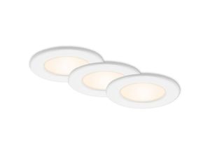 4002707384427 - LED Einbauleuchte BRILONER LEUCHTEN THIN 6 W 450 lm IP44 weiß Kunststoff Ø 115 cm