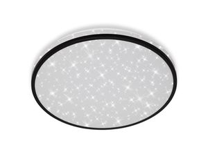 4002707387282 - - led Deckenleuchte leuchten nigra 24 w 2200 lm IP20 schwarz Kunststoff ø 38 cm