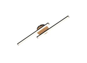 4002707388821 - Led Deckenleuchte leuchten go 6 w 480 lm IP20 schwarz Metall-Kunststoff-Holz 555 x 12 x 7 cm