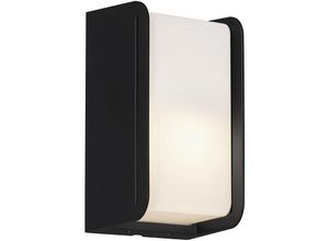 4002707396062 - - Außenleuchte mit seitlichen Lichtschlitzen leuchten boks 12 w IP44 schwarz Metall-Kunststoff exkl 1x E27 215 x 12 x 10 cm