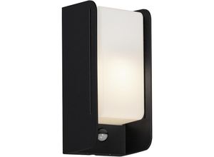 4002707396079 - - Außenleuchte mit seitlichen Lichtschlitzen leuchten boks 12 w IP44 schwarz Metall-Kunststoff exkl 1x E27 255 x 12 x 10 cm