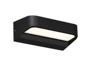 4002707398219 - Ahlen led Außenwandleuchte IP44 Spritzwasserschutz Neutralweißes Licht schwarz 142 x 83 x 52 cm - Briloner