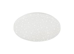 4002707403173 - BRILONER BRILI LED Deckenleuchte Bad IP44 Spritzwasserschutz Sternendekor Neutralweißes Licht weiß 385 x 75 cm