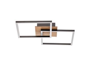 4002707405214 - - led Deckenleuchte leuchten frame 24 w 1800 lm IP20 schwarz Metall-Kunststoff-Holz Dimmbar 62 x 368 x 73 cm