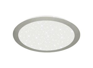 4002707405771 - Leuchten glim led Deckenleuchte 1x led Fernbedienung 12 w 1200 lm Kunststoff Matt-Nickel - Briloner