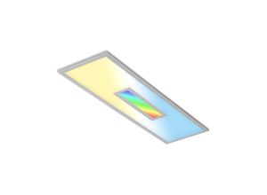 4002707409977 - Brilo - cct led Panel ner leuchten centro s 28 w 3000 lm IP20 silberfarbig Kunststoff-Metall Dimmbar cct 100 x 25 x 6 cm