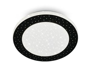 4002707420484 - Leuchten cercle led Deckenleuchte 1x led Fernbedienung 15 w 1600 lm Kunststoff Schwarz - Briloner