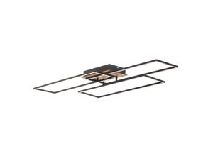 4002707421849 - Leuchten frame led Deckenleuchte 1x led Fernbedienung Dimmbar 18 w 2200 lm Metall-Kunststoff-Holz Schwarz - Briloner