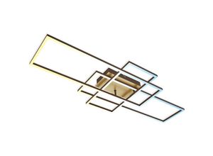 4002707422181 - Frame led Deckenleuchte Fernbedienung Dimmbar cct Farbtemperatursteuerung Schwenkbar goldfarbig 104 x 42 x 10 cm - Briloner