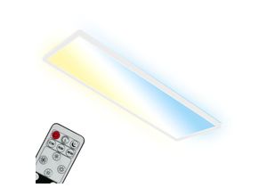 4002707422273 - Leuchten - led Deckenleuchte cct led Deckenlampe Backlight Ultra Flach Dimmbar Fernbedienung Warmweiß Neutralweiß Kaltweiß 580x200x30mm